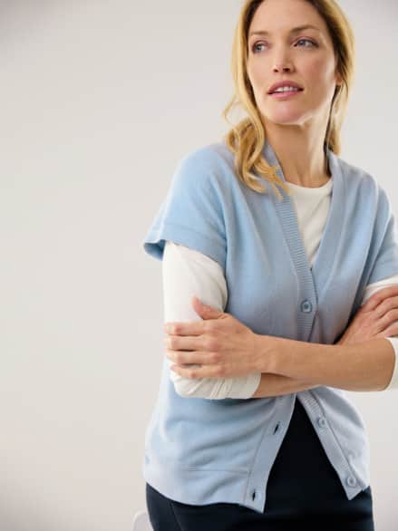 Freizeitweste Cosy Jeansblau Freizeitweste Cosy Jeansblau