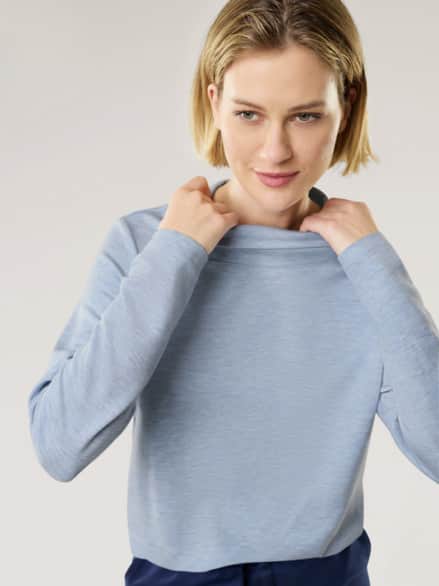 Wellness-Sweaty Auszeit Jeans Melange