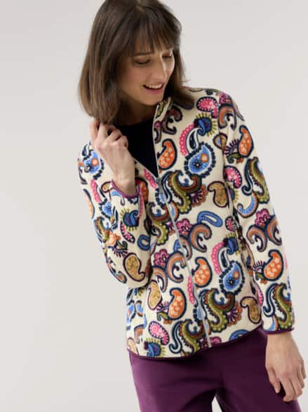 Freizeitjacke Thermo-Fleece Paisley