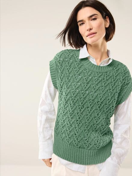 Pullunder mit Ajourmuster Basikikum