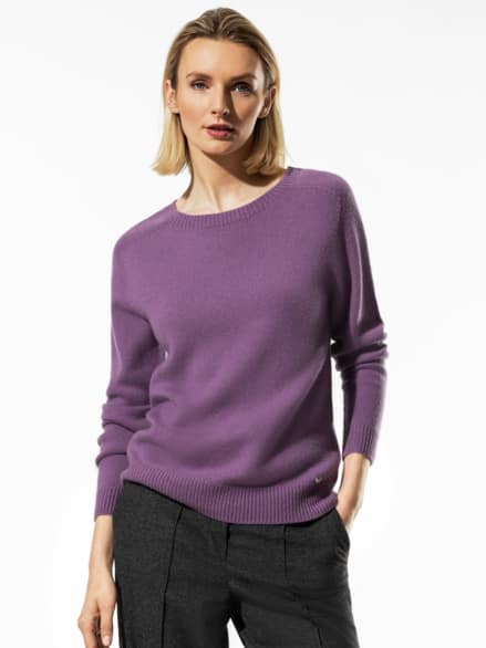 Cashmere-Pullover Nahtlos Orchidee Cashmere-Pullover Nahtlos Orchidee