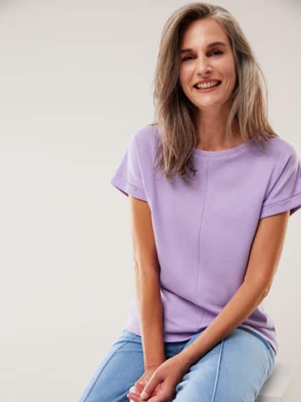 Kimonoshirt Leinenmix Flieder Kimonoshirt Leinenmix Flieder