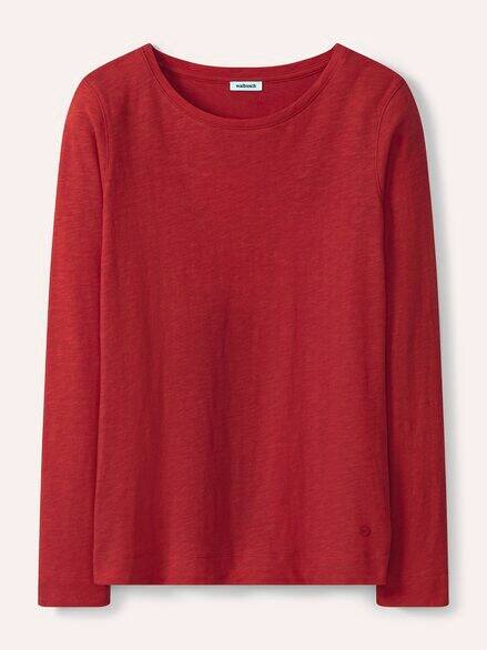 Baumwollshirt aus Flammengarn Signalrot