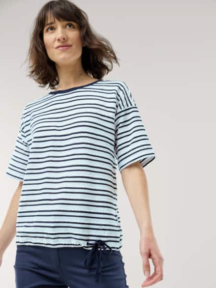 Blousonshirt Wellenreiter weiß/marine Blousonshirt Wellenreiter weiß/marine