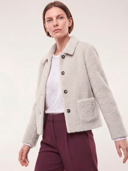 Flauschige Jacke Kitt