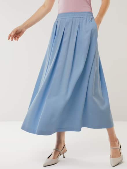 Viskose Schlupfrock Horizontblau Viskose Schlupfrock Horizontblau