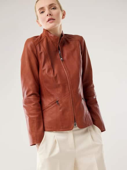 Lammnappa-Jacke Zimt