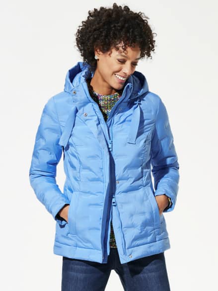 Klima Leichtsteppjacke Jeansblau