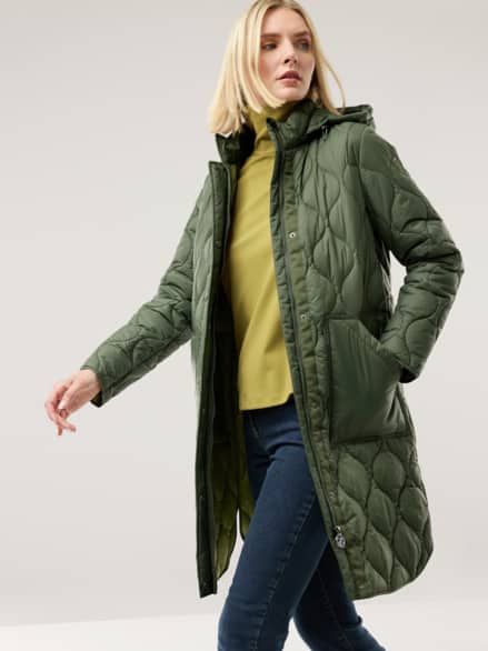 Sandwich-Leicht-Steppmantel Kaktus