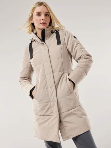 Steppmantel Thermozone Taupe