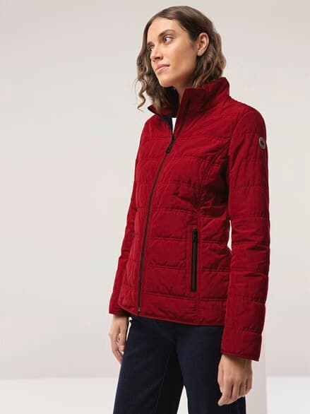 Leichte Steppjacke Signalrot