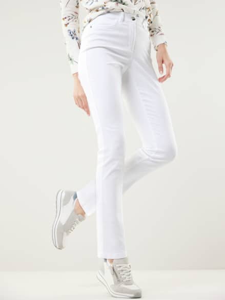 Extraglatt Baumwollhose Feminine F Weiß