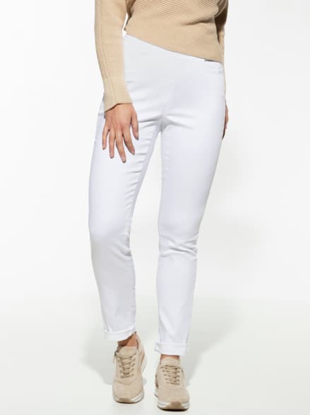 Yoga-Schlupfjeans White