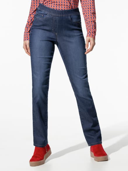 Yoga-Schlupfjeans Blue Stoned