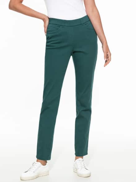 Thermo-Extraglatt Baumwollhose Smaragd