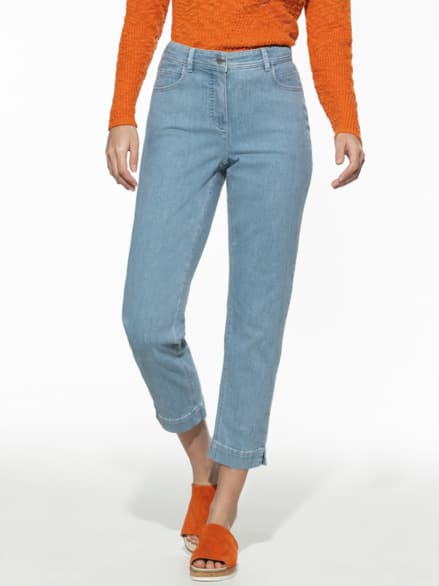 7/8-Jeans Slim-Effekt Light Blue