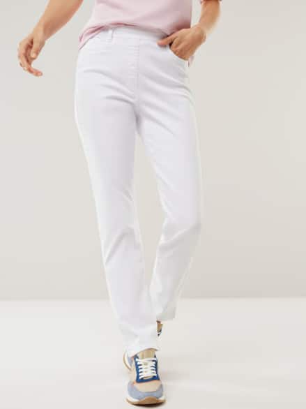 Five Pocket Schlupfhose Weiß