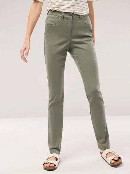 Extraglatt Baumwollhose Khaki