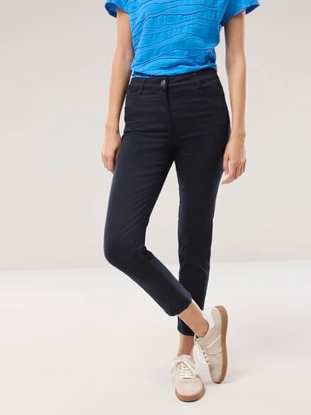 7/8-Baumwollhose Figurwunder Slim F Nachtblau