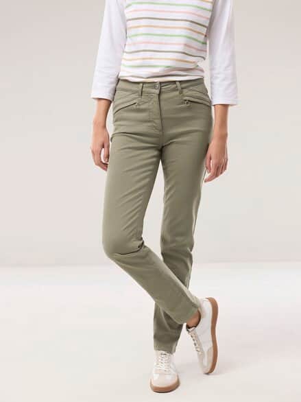 Powerstretch-Baumwollhose Khaki