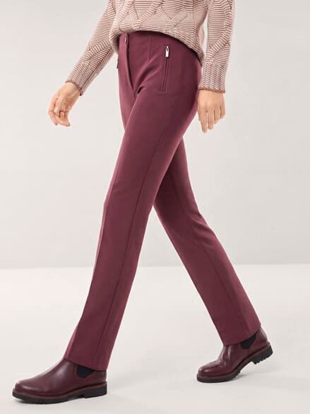 Hose aus Thermojersey Merlot