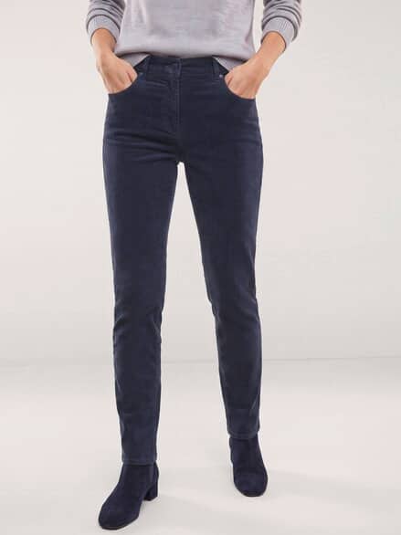 Five Pocket Cordhose Nachtblau