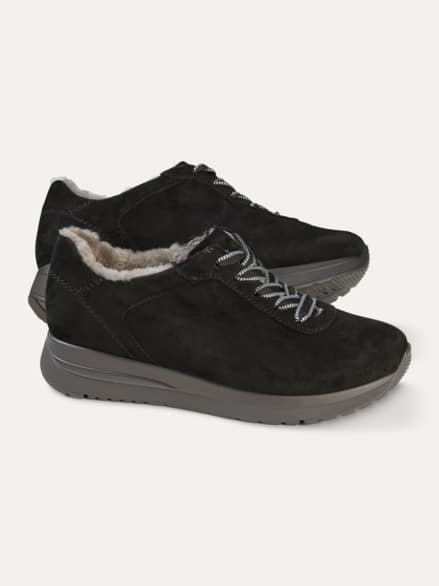 Lammfell-Sneaker Schwarz Lammfell-Sneaker Schwarz