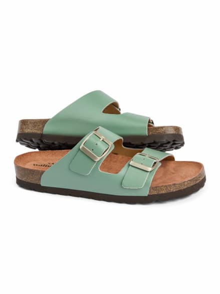 Komfort Sandale Softfußbett Pastellgrün Komfort Sandale Softfußbett Pastellgrün