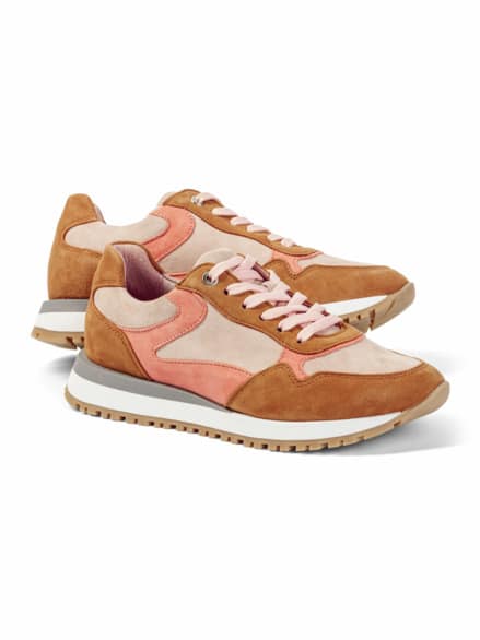 Soft Multicolor Sneaker Cognac/Beige