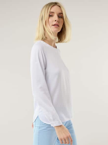 T-Shirt-Bluse Extra Leicht Weiß T-Shirt-Bluse Extra Leicht Weiß