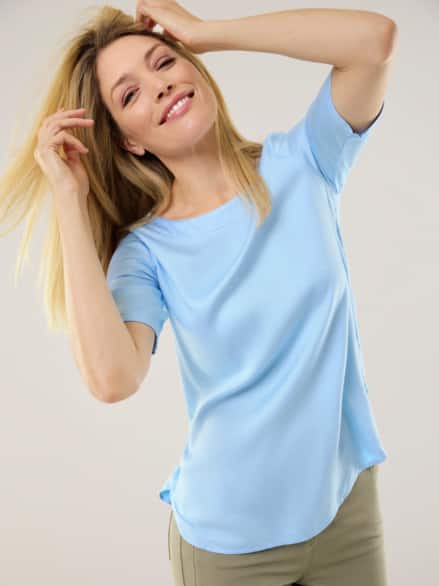 T-Shirt-Bluse Extra Leicht Skyblue T-Shirt-Bluse Extra Leicht Skyblue