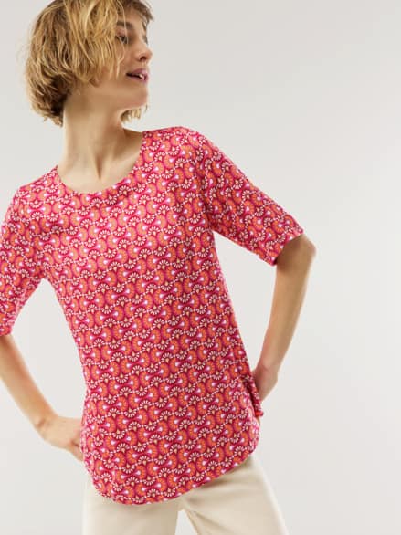 T-Shirt-Bluse Extra Leicht Minimal Rot T-Shirt-Bluse Extra Leicht Minimal Rot