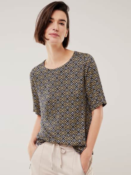 T-Shirt-Bluse Extra Leicht Minimal Blau