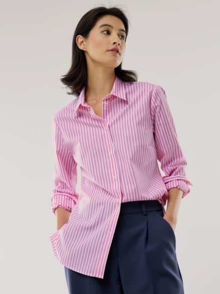 Baumwoll Bluse Perfect Match Streifen Malve Baumwoll Bluse Perfect Match Streifen Malve