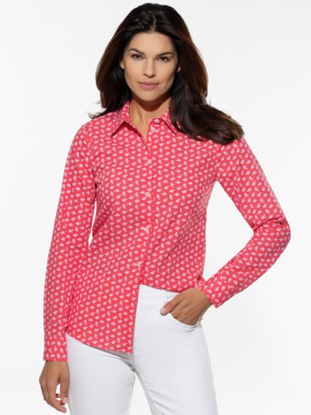 Extraglatt Baumwoll-Bluse Minimal Extraglatt Baumwoll-Bluse Minimal