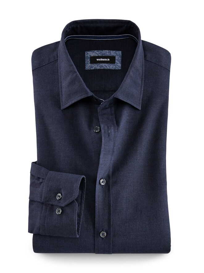 Denim-Leinenhemd Regular Fit Denim-Leinenhemd Regular Fit