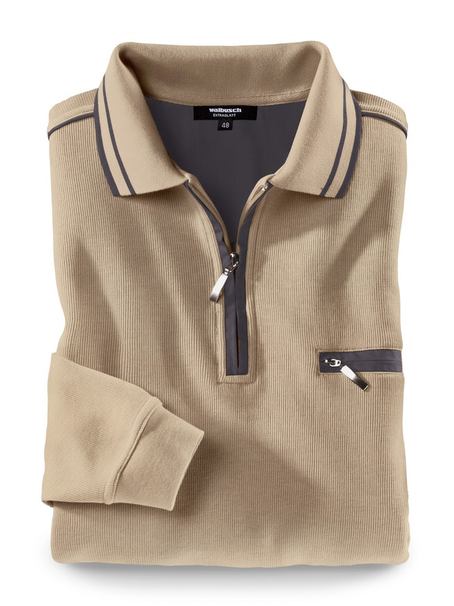 Extraglatt-Polo-Pullover Extraglatt-Polo-Pullover