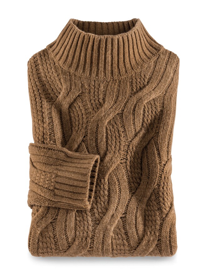 Zopfstrick-Pullover Baby Alpaka Zopfstrick-Pullover Baby Alpaka