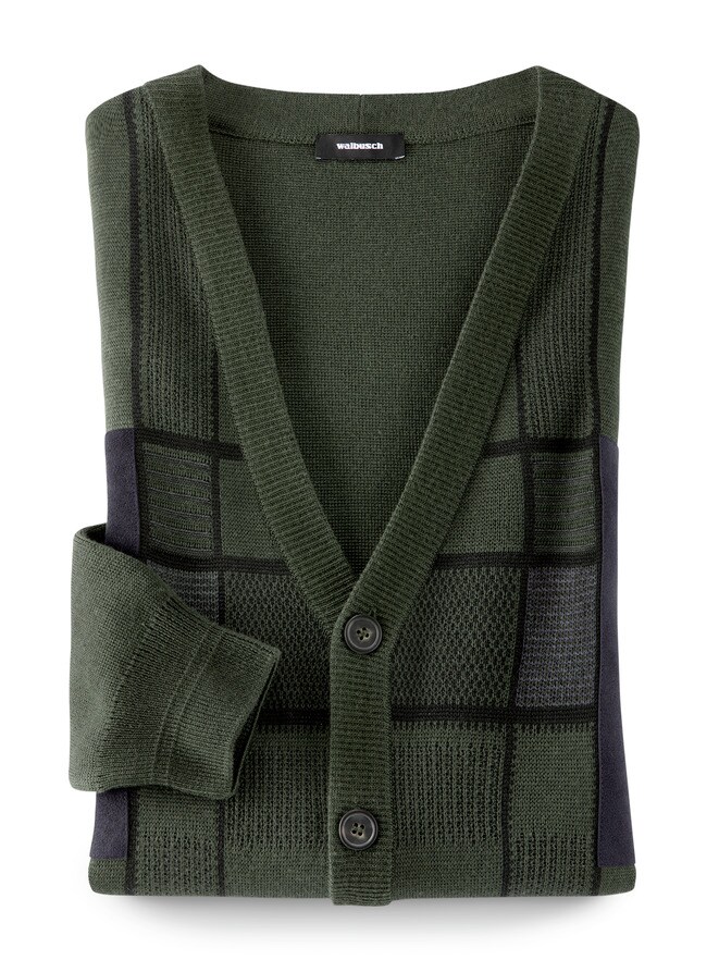 Cardigan Alcantara-Patch Cardigan Alcantara-Patch
