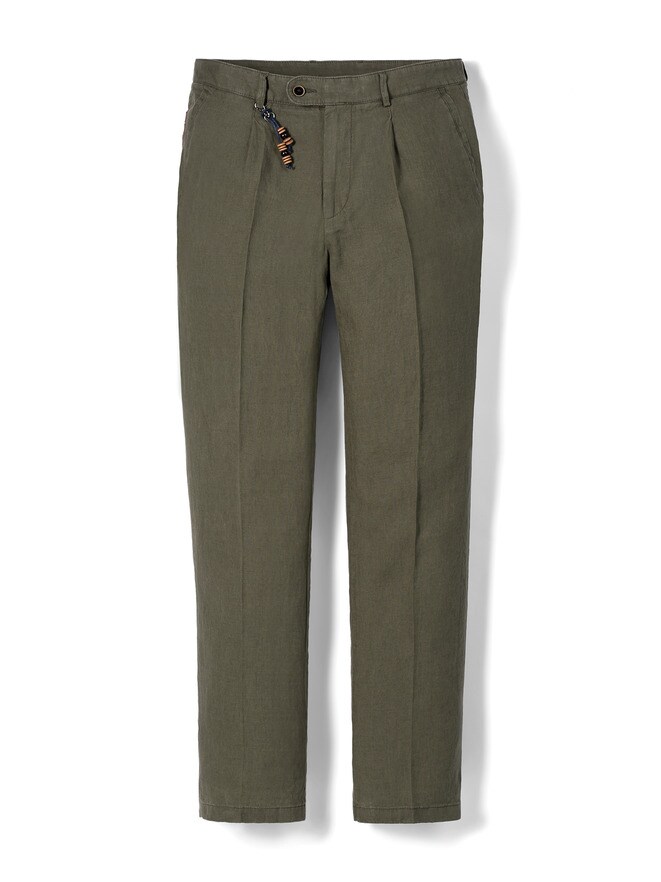 Leinen-Bundfaltenhose Leinen-Bundfaltenhose