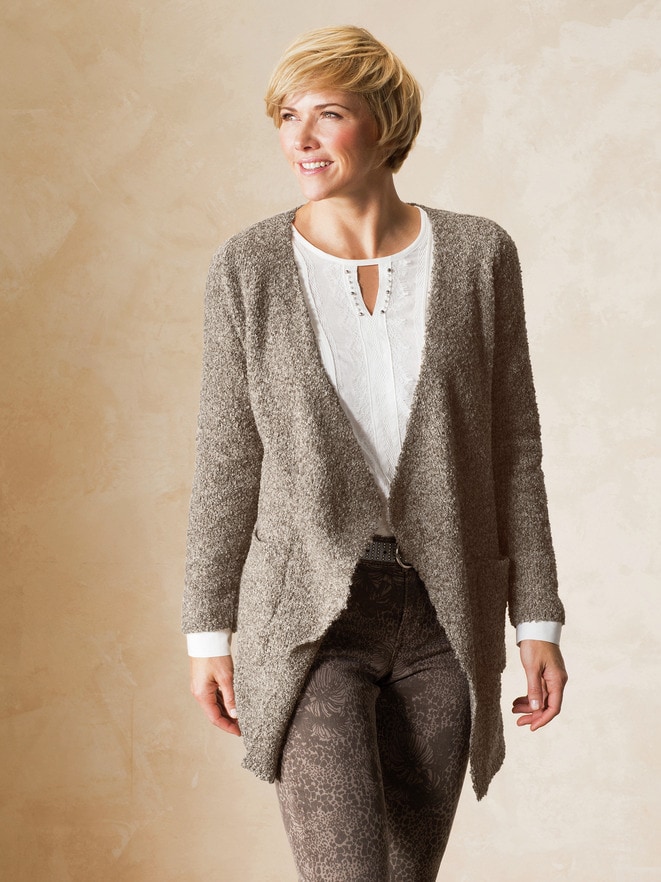 Strickjacke Soft Boucle Strickjacke Soft Boucle