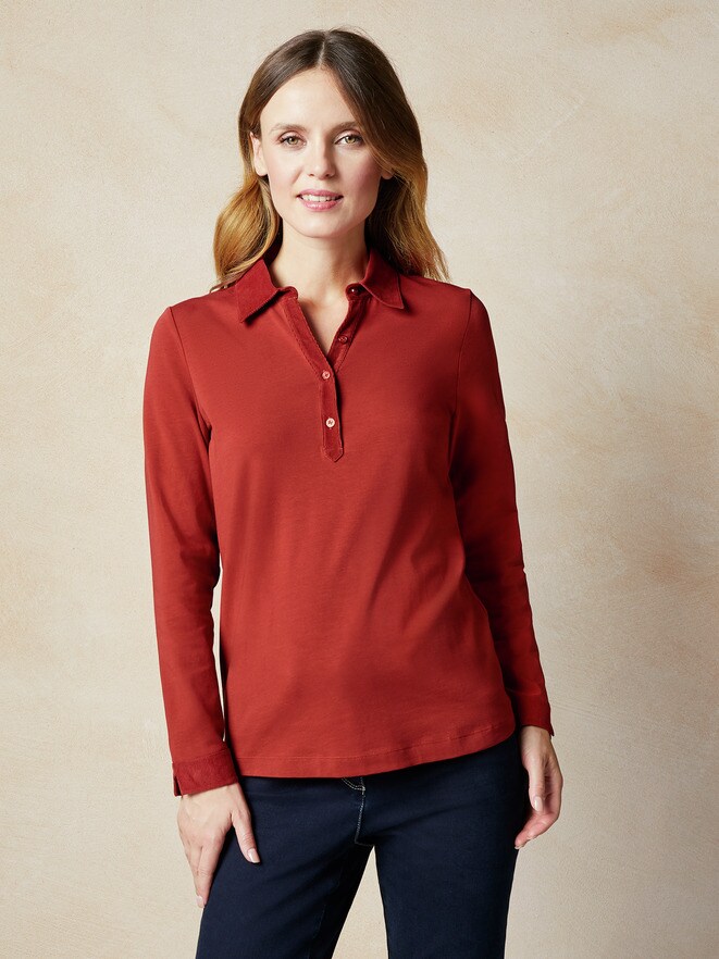 Poloshirt Feincord Poloshirt Feincord