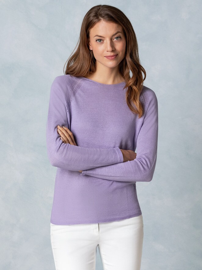 Baumwoll-Leinen -Pullover Baumwoll-Leinen -Pullover