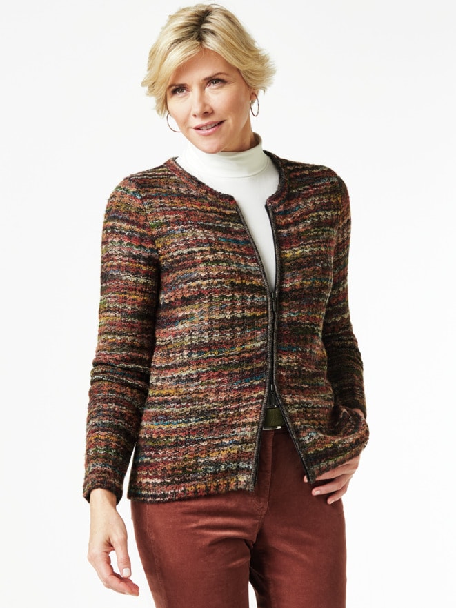 Alpaka Strickjacke - Soft Boucle Alpaka Strickjacke - Soft Boucle