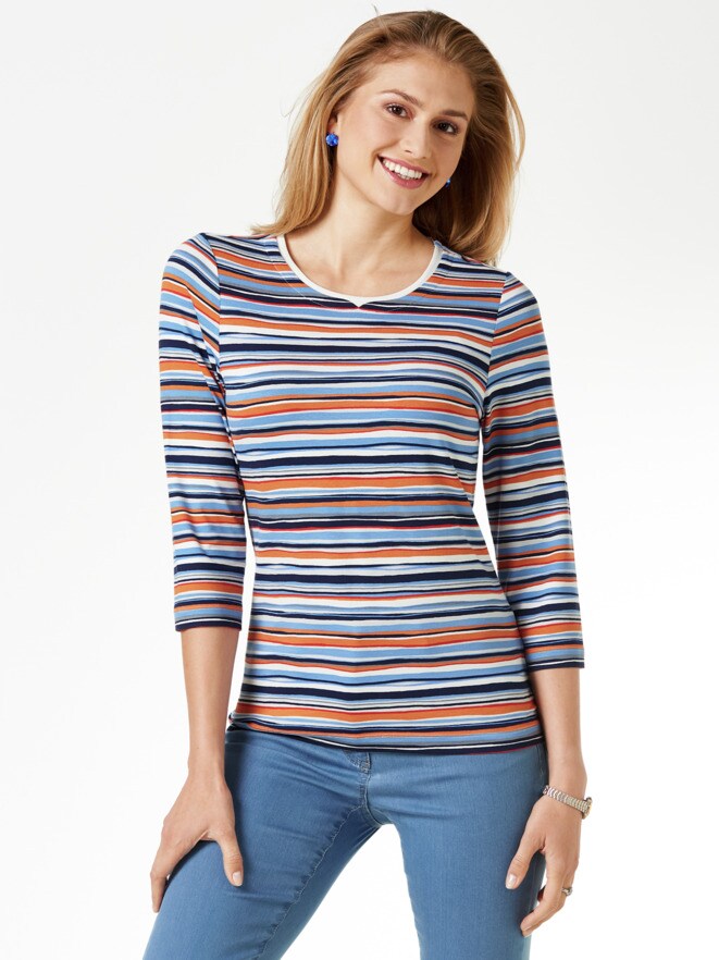 Viskose Streifenshirt Viskose Streifenshirt