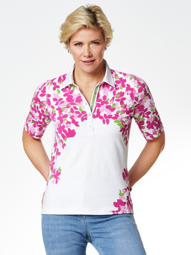 Poloshirt Blütenregen Poloshirt Blütenregen