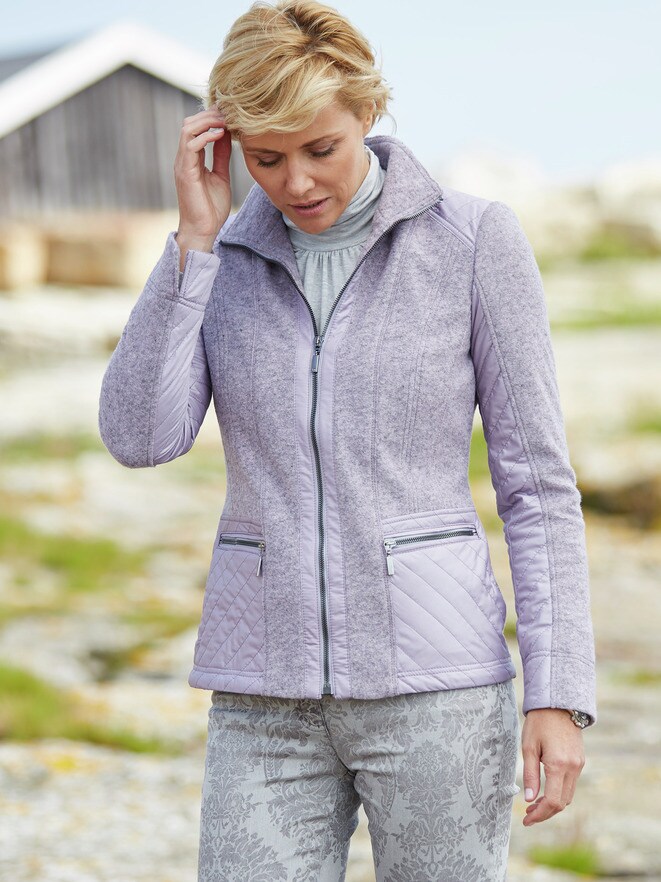 Comfort Jacke Strick und Stepp Comfort Jacke Strick und Stepp