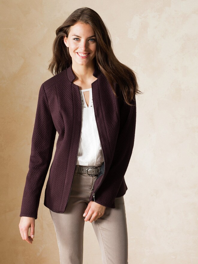 Jerseyblazer Waffelstruktur Jerseyblazer Waffelstruktur