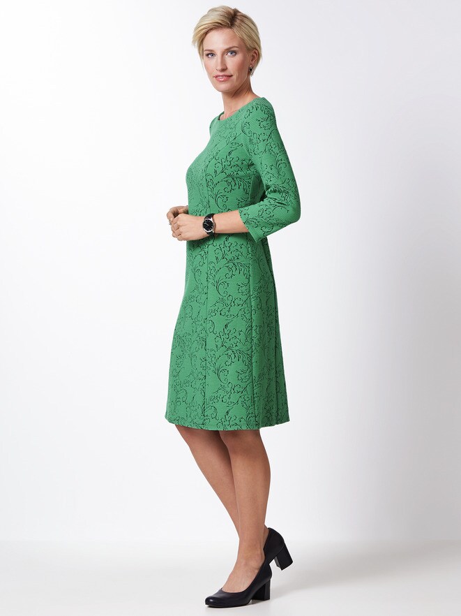 Jerseykleid Blumenranke Jerseykleid Blumenranke