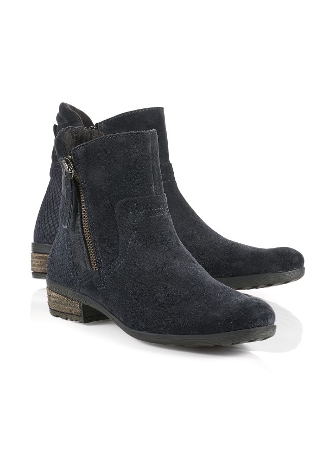 Doppel-Reißverschluss-Stiefelette Doppel-Reißverschluss-Stiefelette